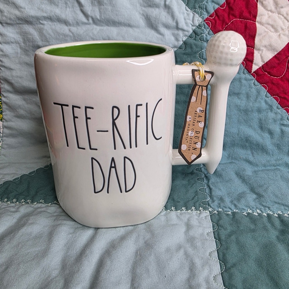 Rae Dunn Tee-Rific Dad Golf Mug Artisan Collection by Magenta New with Tags